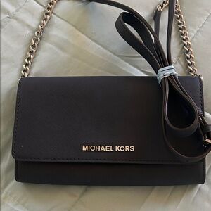 Michael Kors Navy Leather CrossBody Purse Bag
